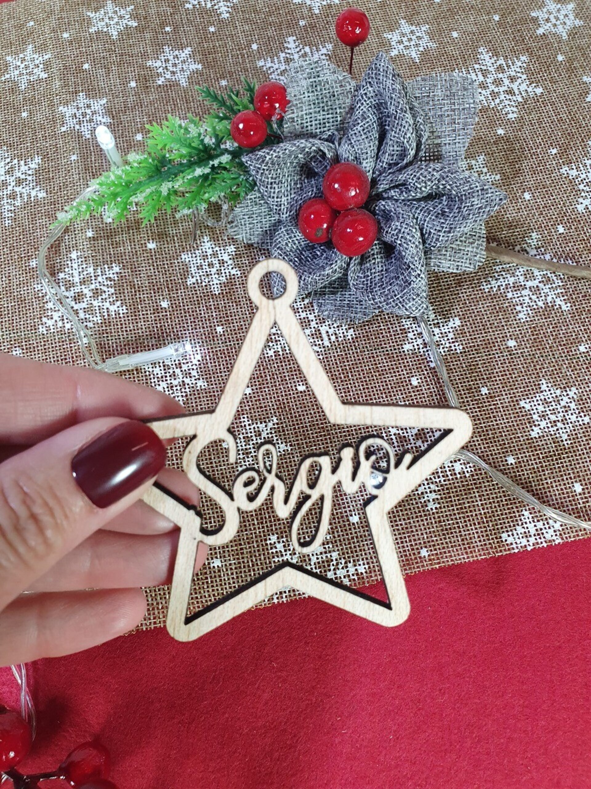Estrella colgantes personalizada - 2