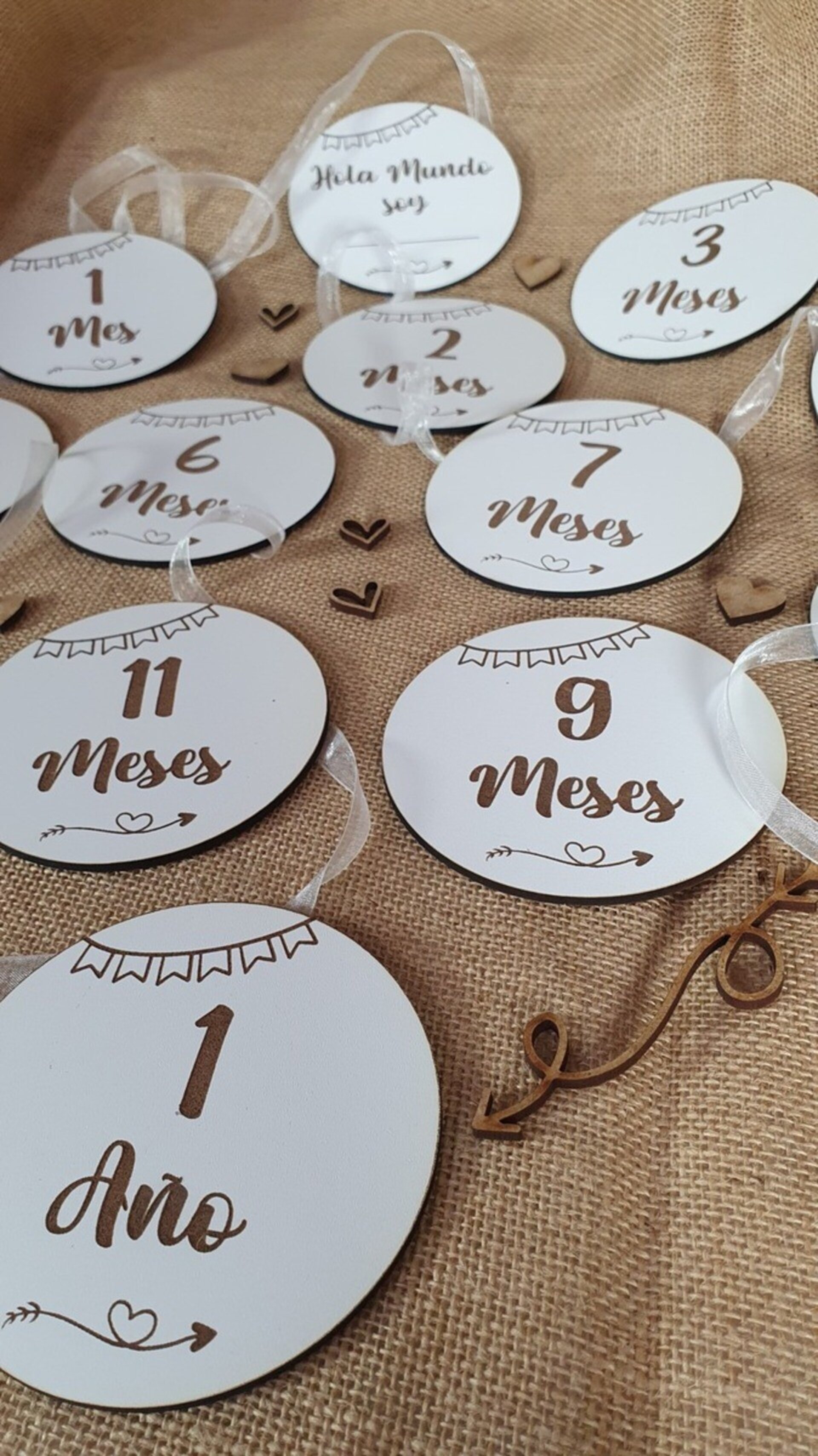 Placas cumple meses del bebe - 3