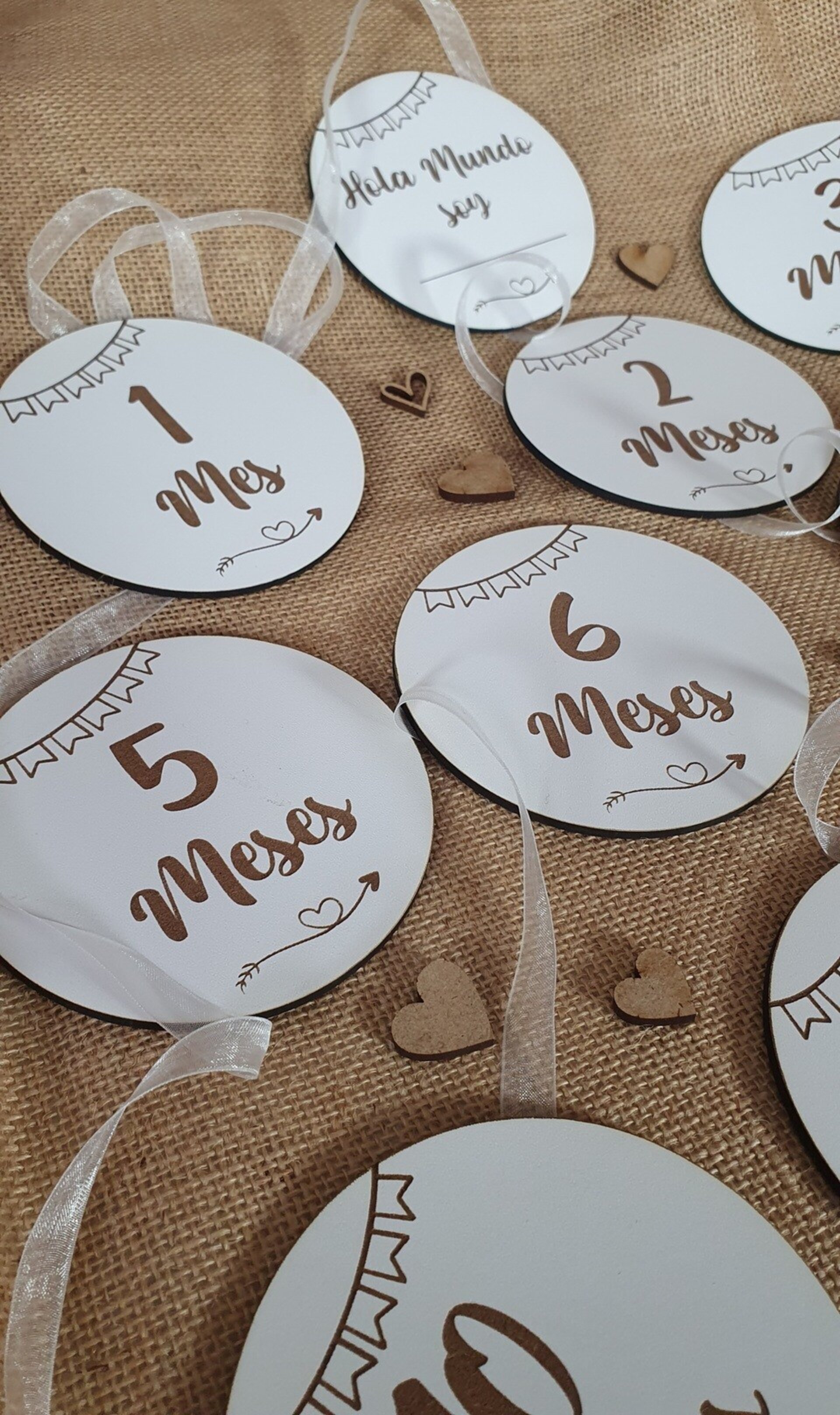 Placas cumple meses del bebe - 4