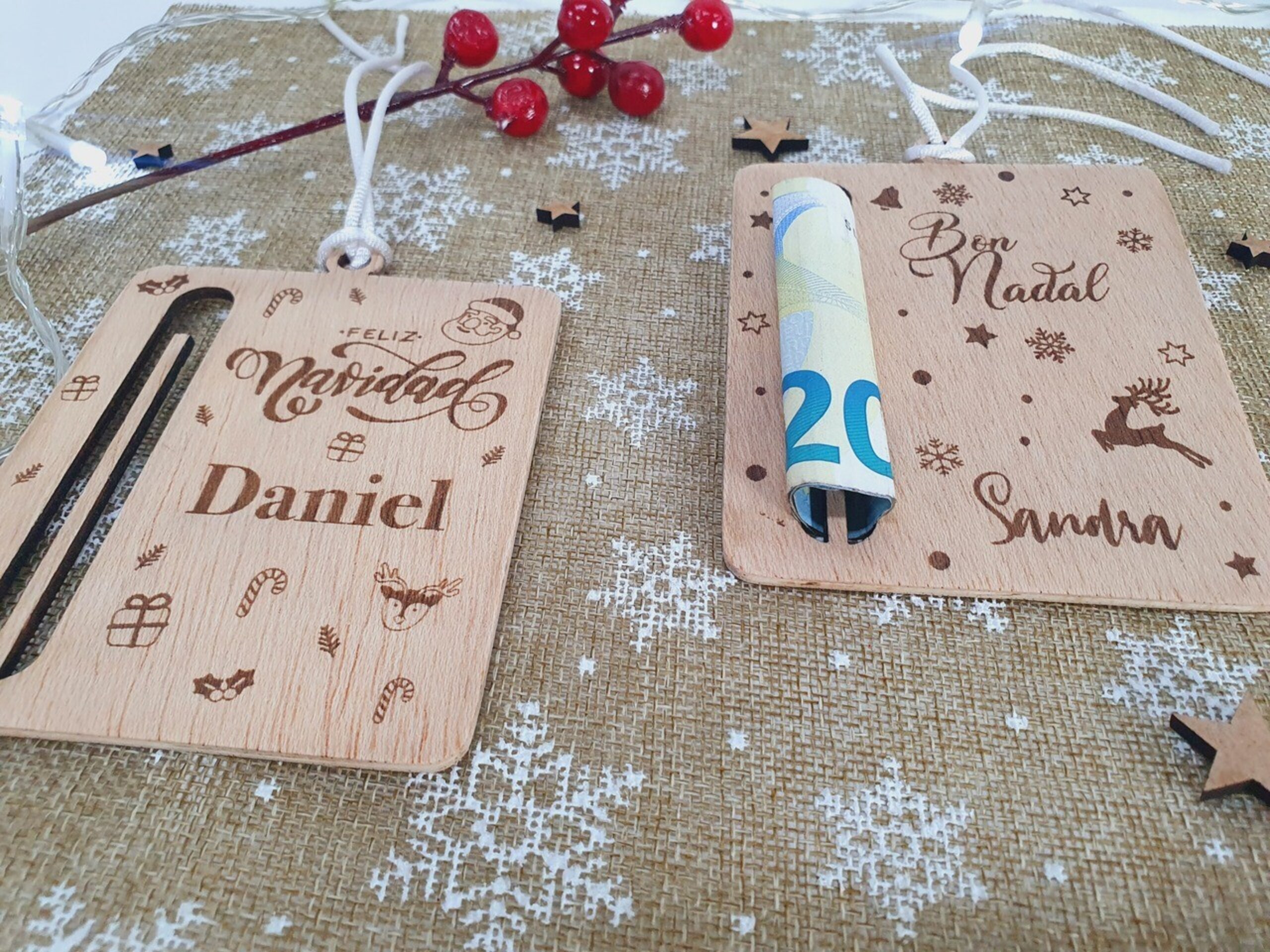 Soporte de dinero para regalo Navideño - 3